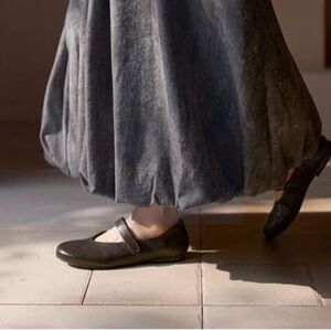 Ladies shoes deer leather shoes